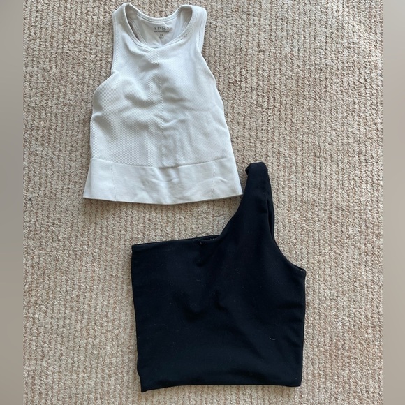 Abercrombie & Fitch Tops - Abercrombie & Fitch White and Black Tank Tops